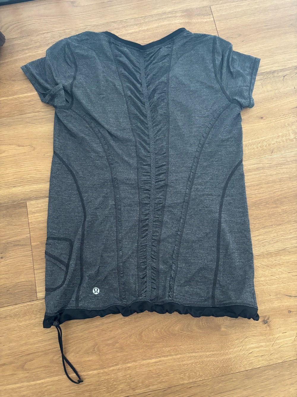 lululemon athletica Heather Charcoal Gray Athletic Top